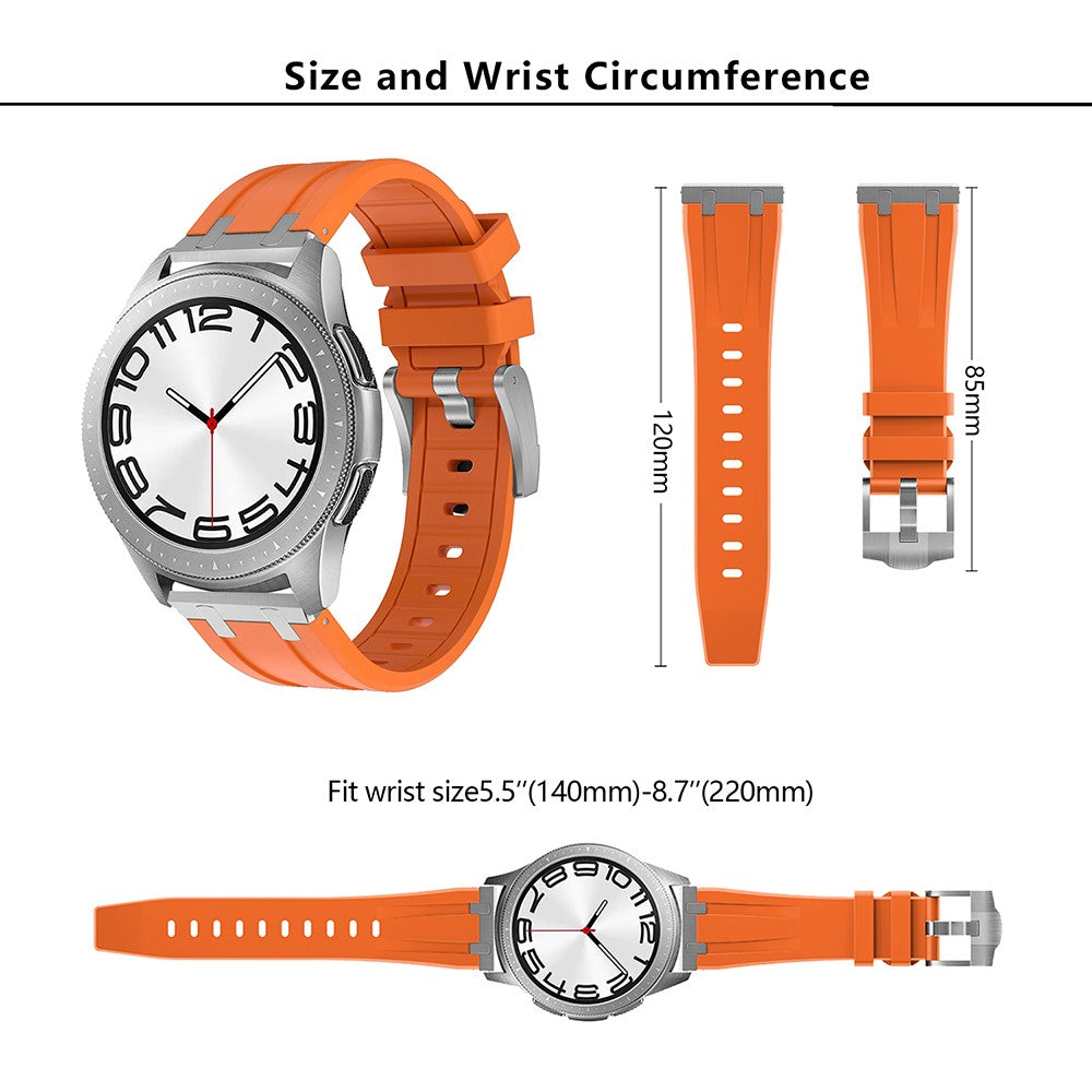 Really Beautiful Smartwatch Silicone Universel Strap - Orange#serie_9