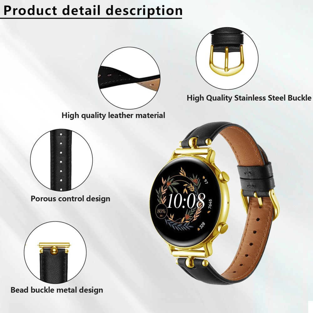 Samsung Galaxy Watch 5 Pro / Samsung Galaxy Watch 6 Classic (47mm) Genuine Leather Universel Strap - Brown#serie_2