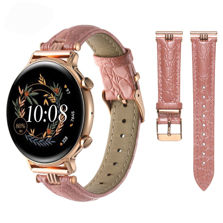 Super Agreeable Smartwatch Pu Leather Universel Strap - Pink#serie_3