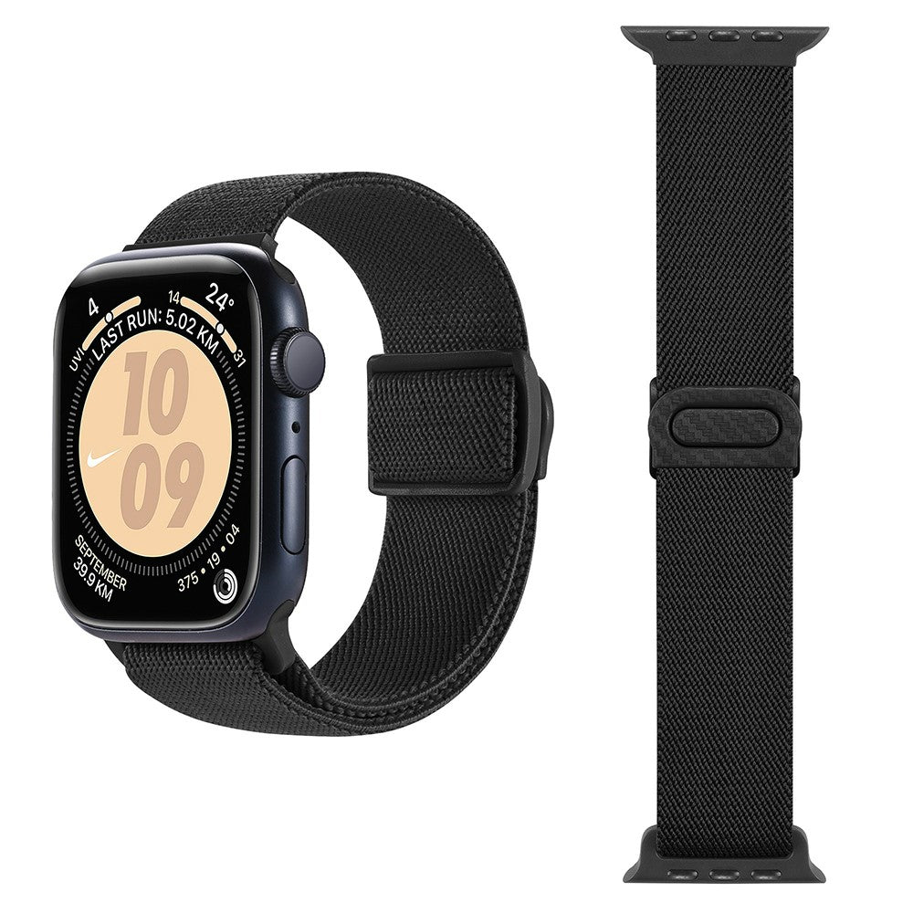 Incredibly Pleasant Apple Smartwatch Nylon Universel Strap - Black#serie_8