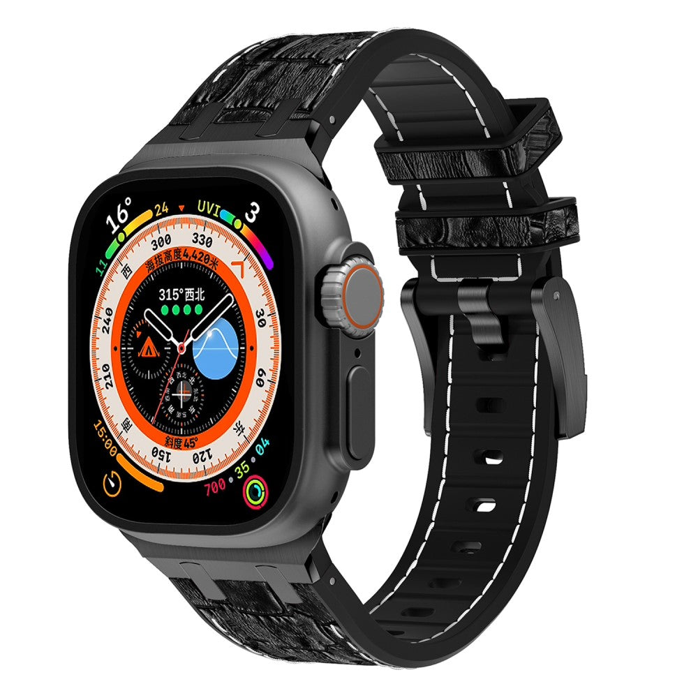 Wonderful Apple Smartwatch Silicone Universel Strap - Black#serie_1