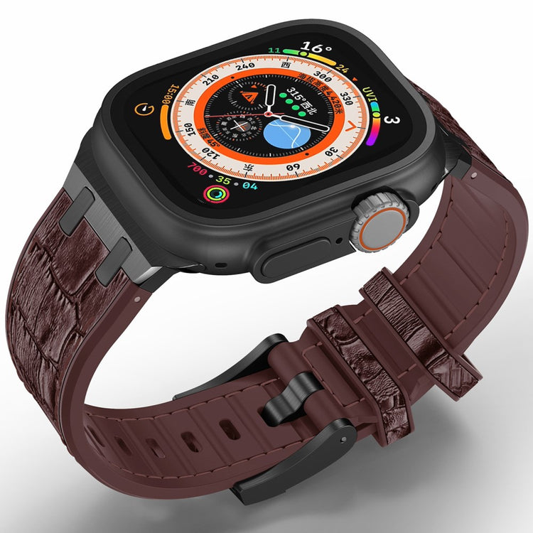 Wonderful Apple Smartwatch Silicone Universel Strap - Brown#serie_7