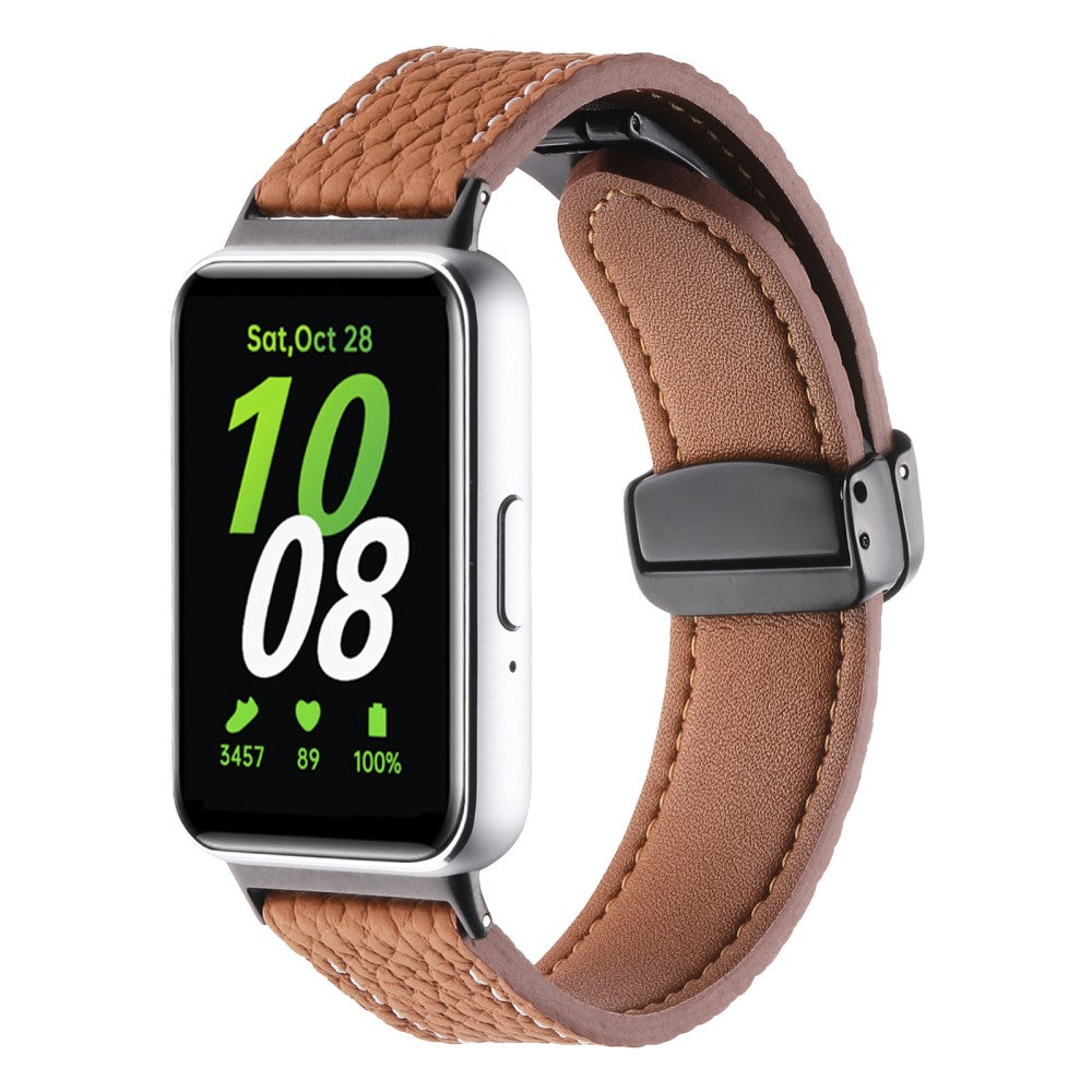 Very Tough Samsung Galaxy Fit 3 Genuine Leather Strap - Brown#serie_6