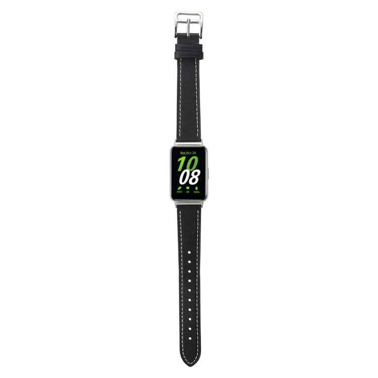 Super Strong Samsung Galaxy Fit 3 Genuine Leather Strap - Black#serie_6