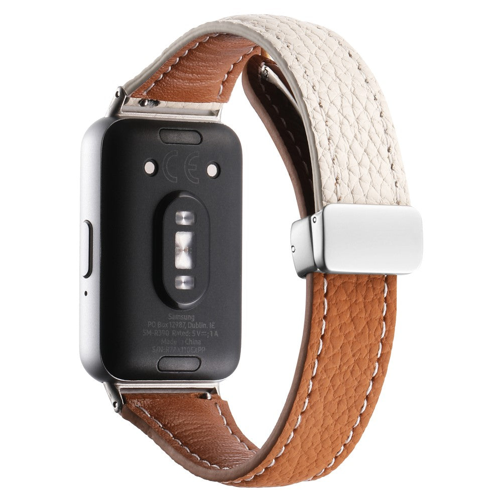 Super Pleasant Samsung Galaxy Fit 3 Genuine Leather Strap - Brown#serie_3