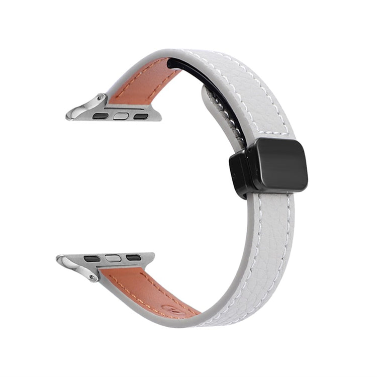 Super Fantastic Apple Smartwatch Pu Leather Universel Strap - Silver#serie_5