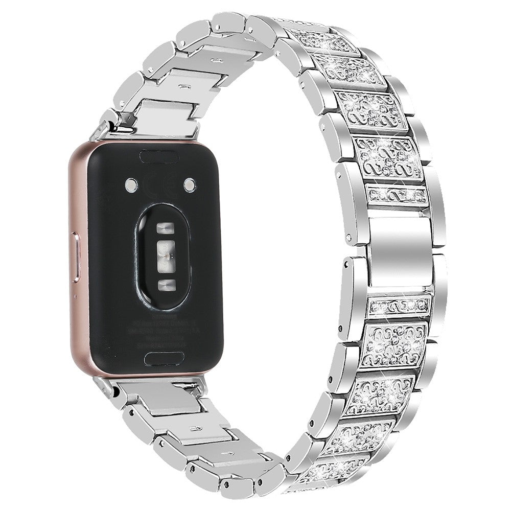 Absolutely Fantastic Samsung Galaxy Fit 3 Rhinestone Strap - Silver#serie_6