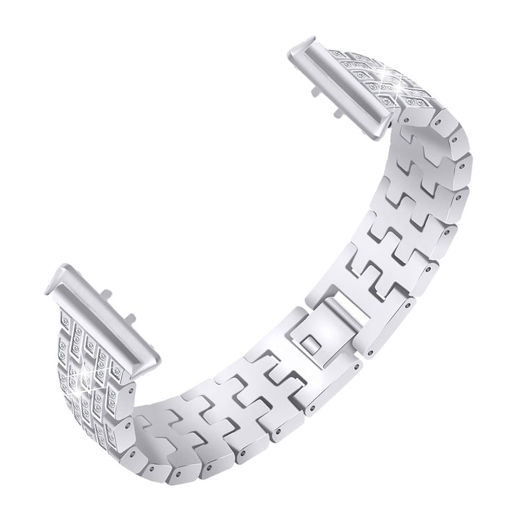 Very Beautiful Samsung Galaxy Fit 3 Rhinestone Strap - Silver#serie_5