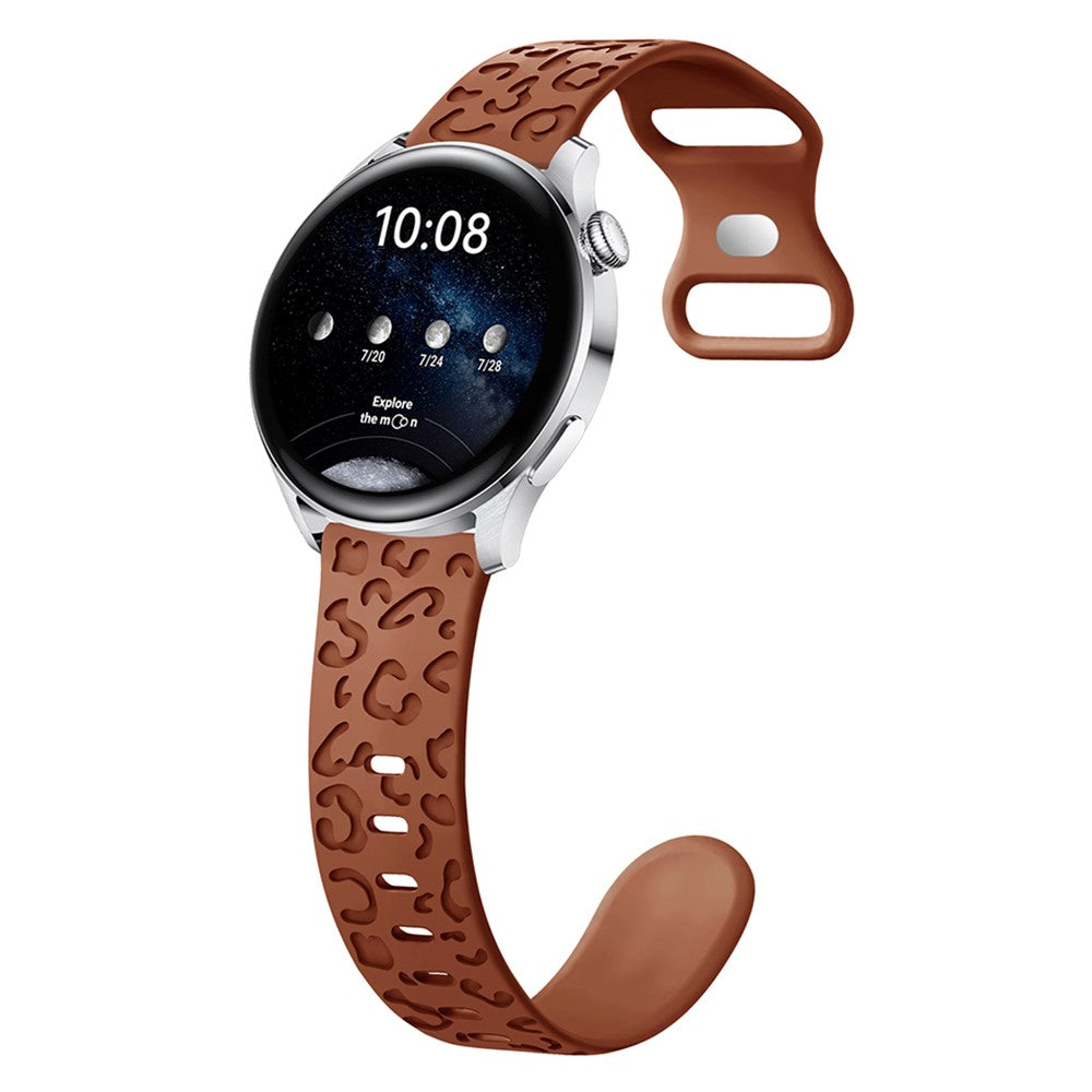 Incredibly Pleasant Smartwatch Silicone Universel Strap - Brown#serie_15