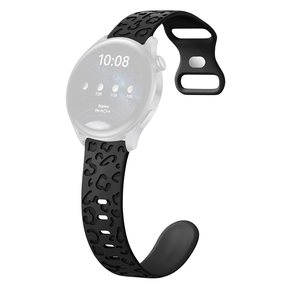 Remarkably Fantastic Smartwatch Silicone Universel Strap - Black#serie_1