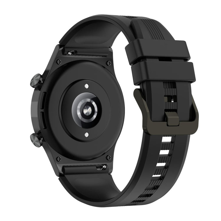 Superb Honor Watch GS 4 / Honor Watch Series Silicone Strap - Black#serie_1