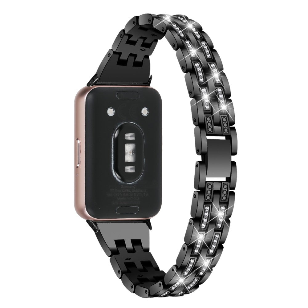 Very Fashionable Samsung Galaxy Fit 3 Rhinestone Strap - Black#serie_2