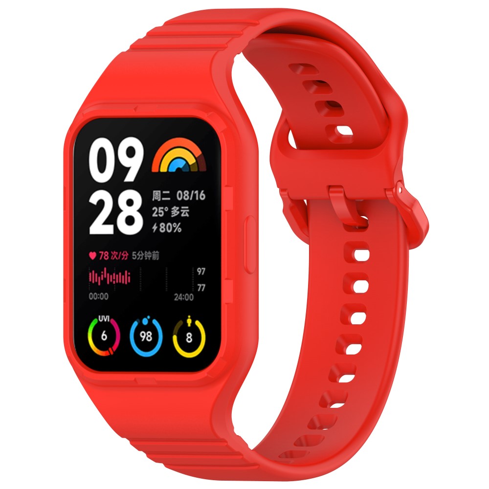 Incredibly Cool Xiaomi Smart Band 8 Pro Silicone Strap - Red#serie_5