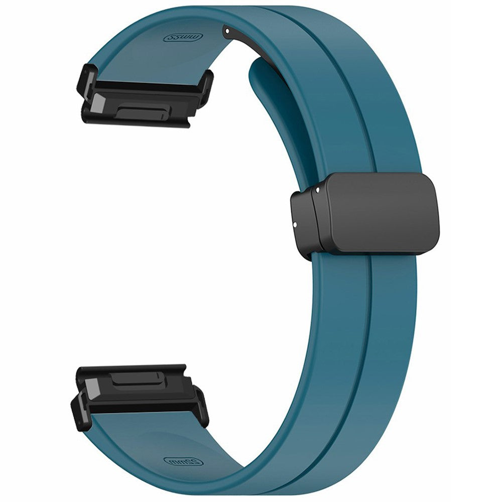 Garmin Fenix 7S / 6S / 5S 20mm Watch Band Magnetic Buckle Silicone Watch Strap - Cyan#serie_12