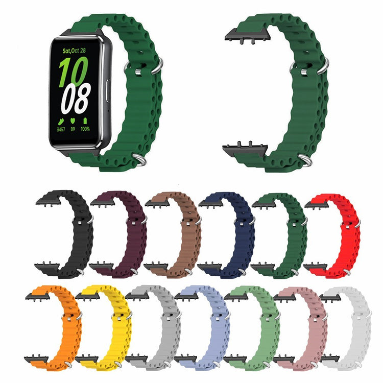 Super Fashionable Samsung Galaxy Fit 3 Silicone Strap - Silver#serie_7