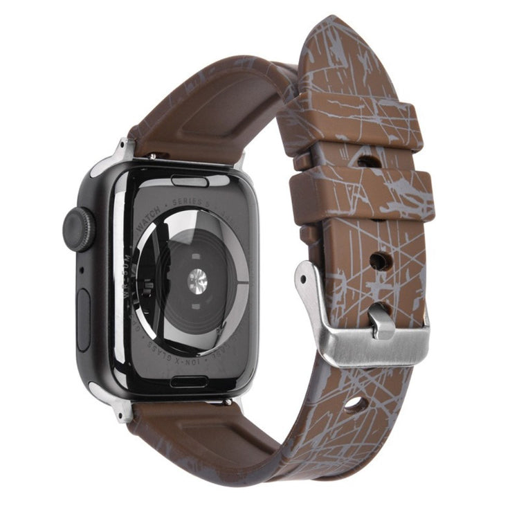 Comfortable Apple Smartwatch Silicone Universel Strap - Brown#serie_12