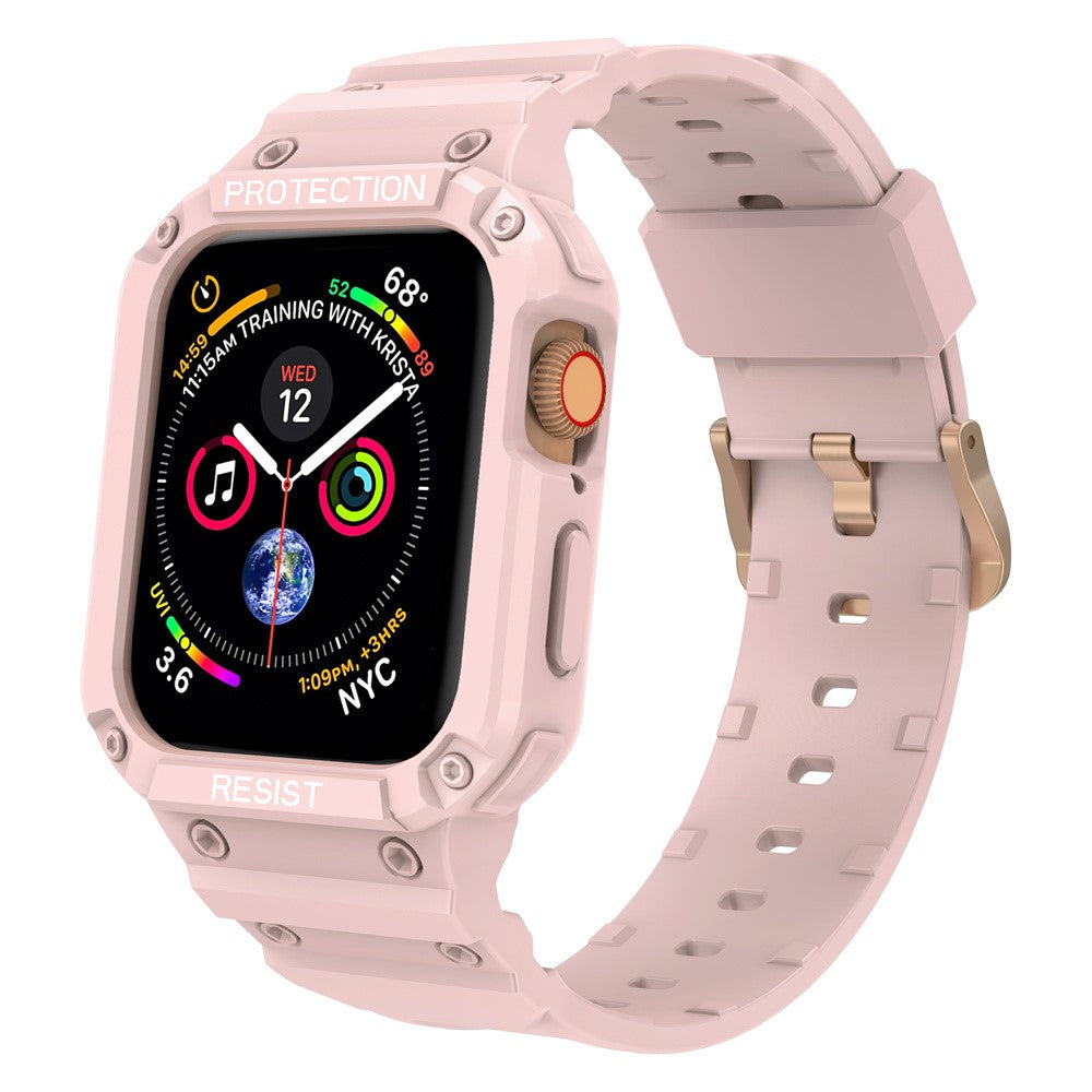 Mega Delightful Apple Smartwatch Silicone Universel Strap - Pink#serie_8