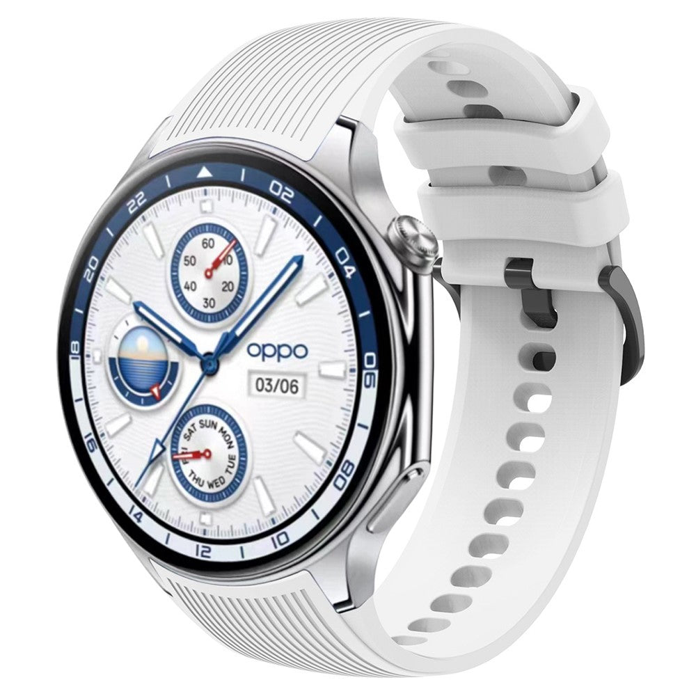 Wonderful Oppo Watch X Silicone Strap - White#serie_3