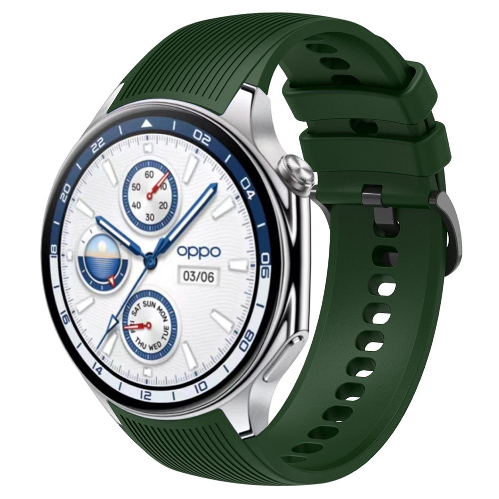 Wonderful Oppo Watch X Silicone Strap - Green#serie_10