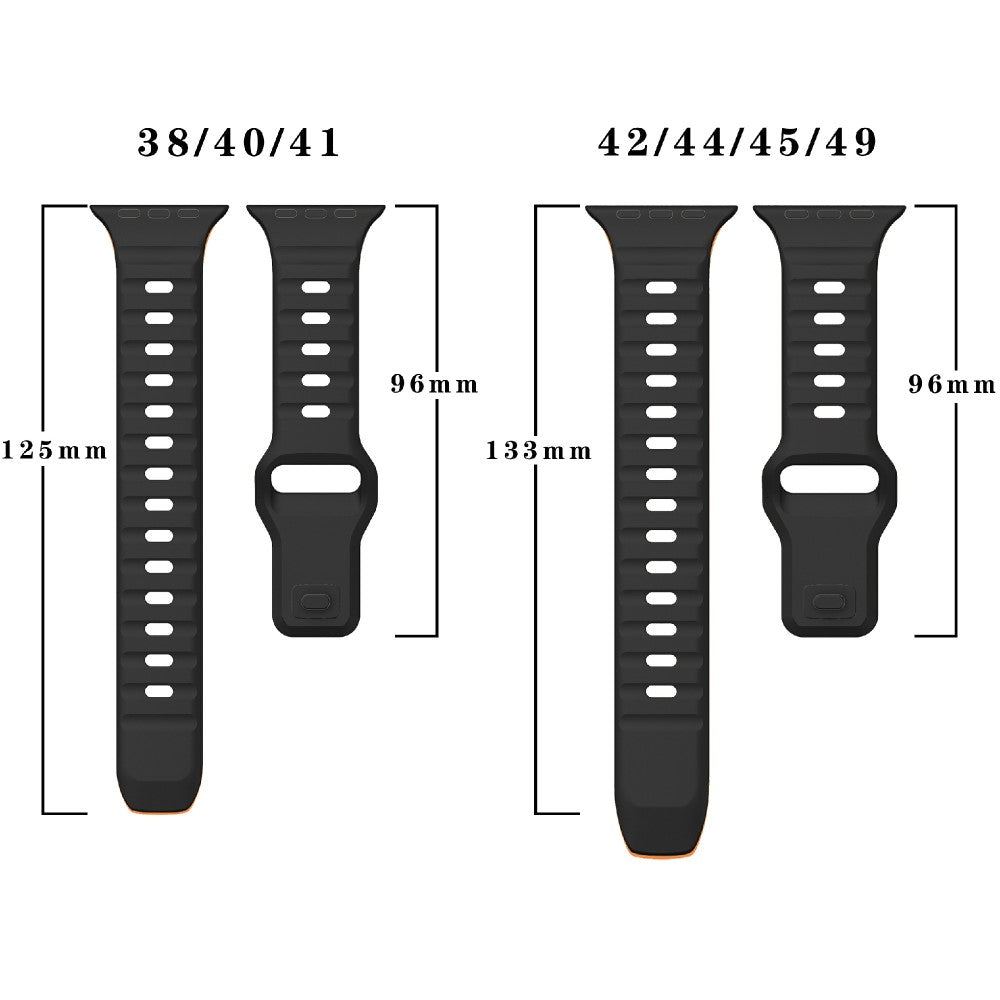 Tough Apple Smartwatch Silicone Universel Strap - Orange#serie_2