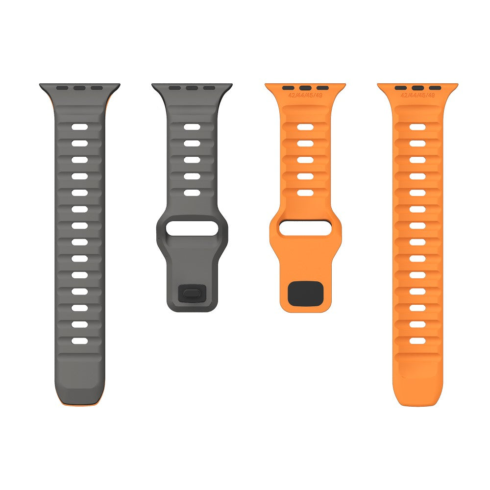 Remarkably Neat Apple Smartwatch Silicone Universel Strap - Orange#serie_6