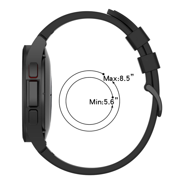 Timeless Samsung Smartwatch Silicone Universel Strap - Black#serie_1