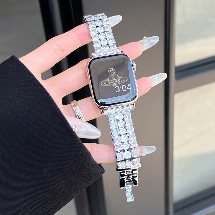 Timeless Apple Smartwatch Rhinestone Universel Strap - Silver#serie_2