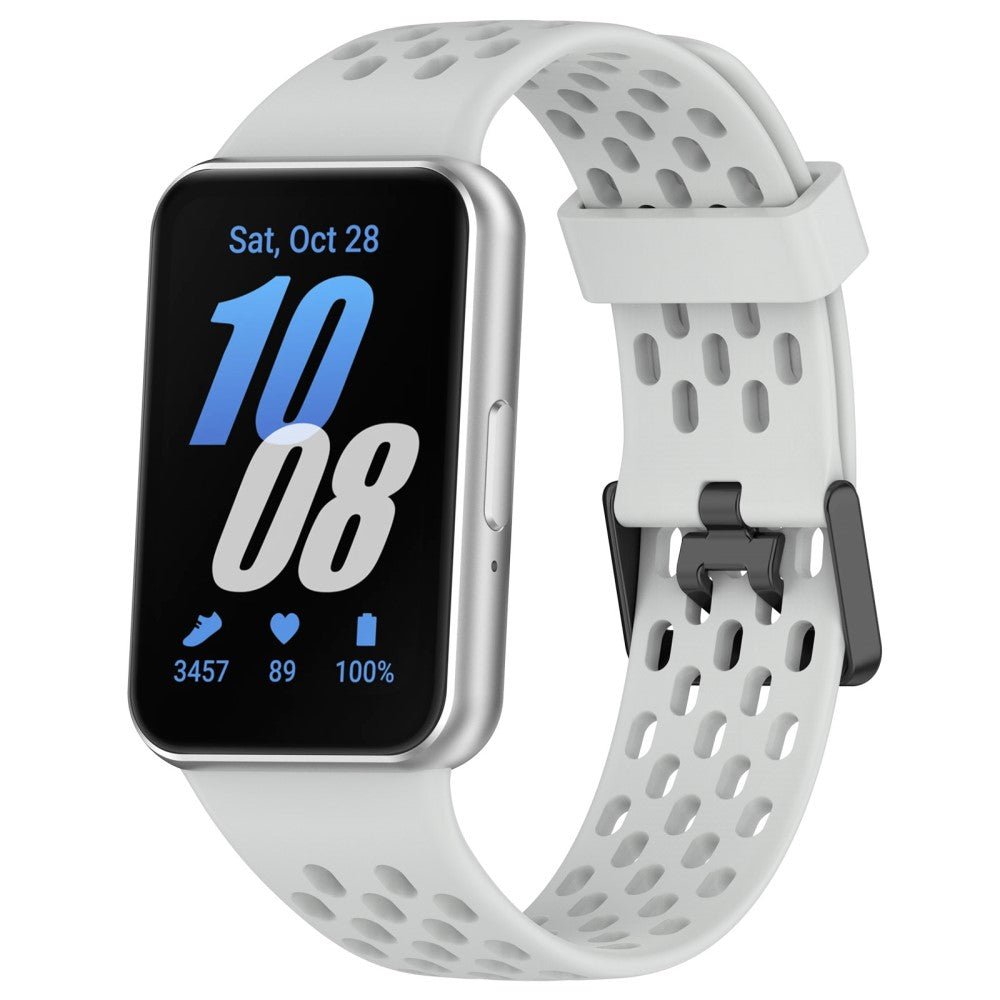 Absolutely Cute Samsung Galaxy Fit 3 Silicone Strap - Silver#serie_8