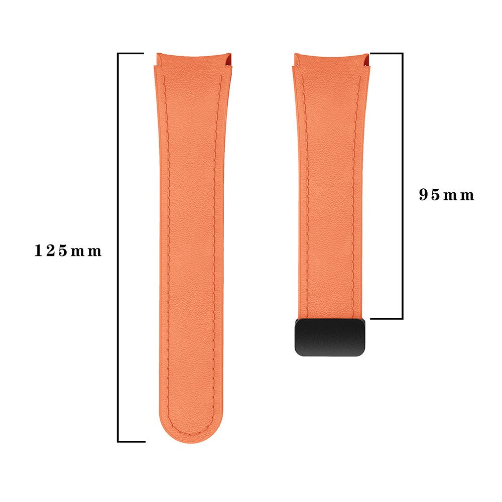 Very Durable Samsung Smartwatch Pu Leather Universel Strap - Orange#serie_1