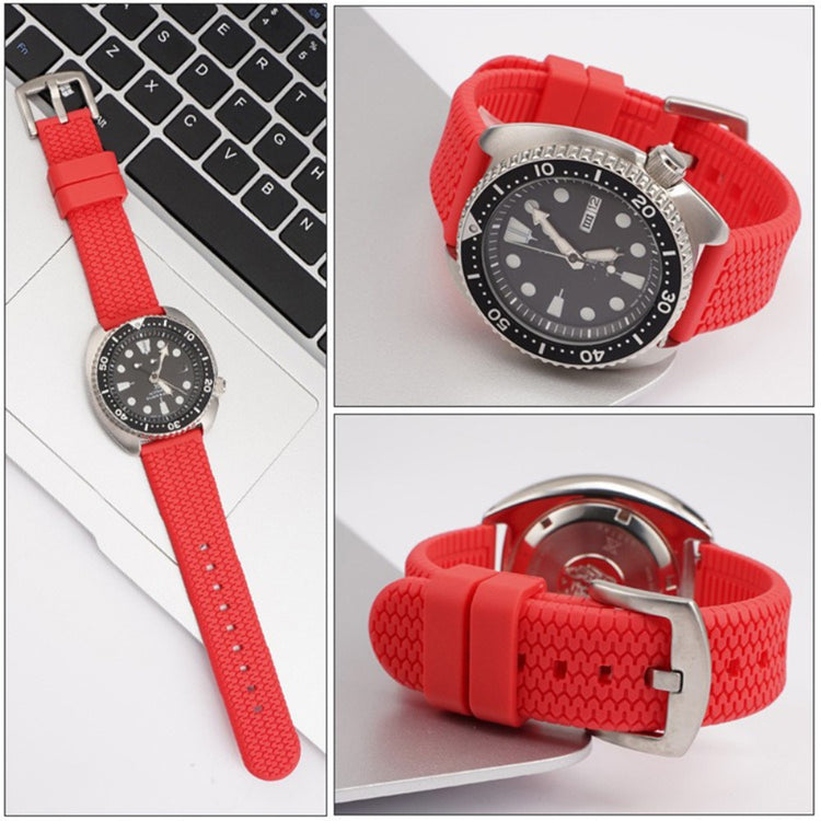 Incredibly Agreeable Smartwatch Silicone Universel Strap - Red#serie_14