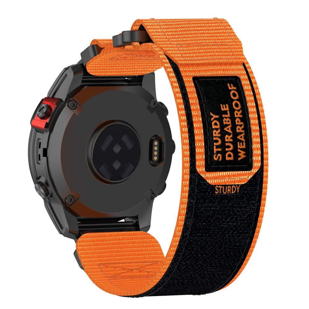 Garmin Quickfit 20mm / Fenix 7S / 7S Pro Nylon Wrist band Magic Tape Watch Strap - Orange#serie_2