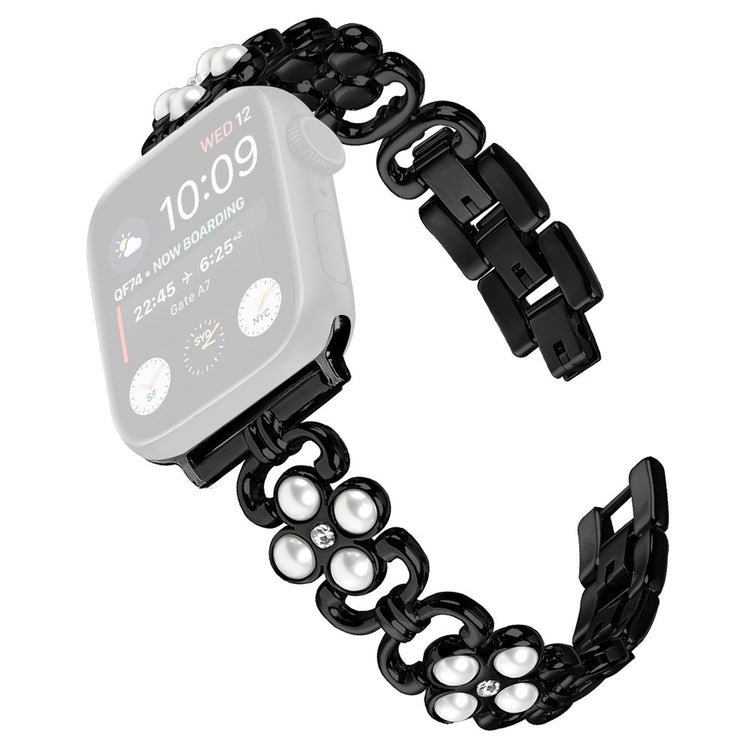 Apple Watch Ultra 2 Ultra 49mm / Series 9 8 7 45mm / 6 5 4 SE (2022) SE (2023) SE 44mm / 3 2 1 42mm Stainless Steel Watch Strap - Black#serie_1