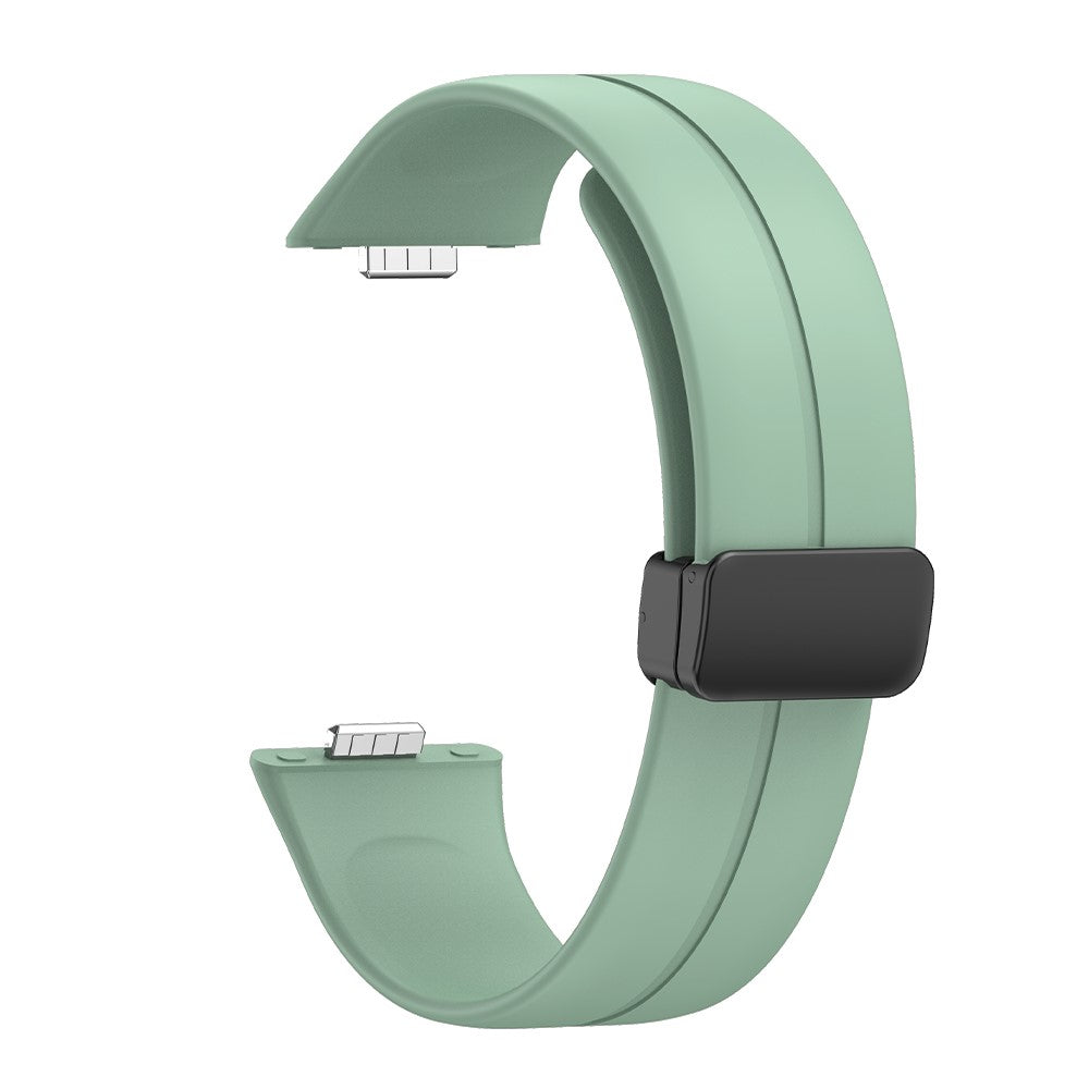 Huawei Watch Fit 3 Silicone Strap Magnetic Folding Buckle Watch band  - Grey Green#serie_6