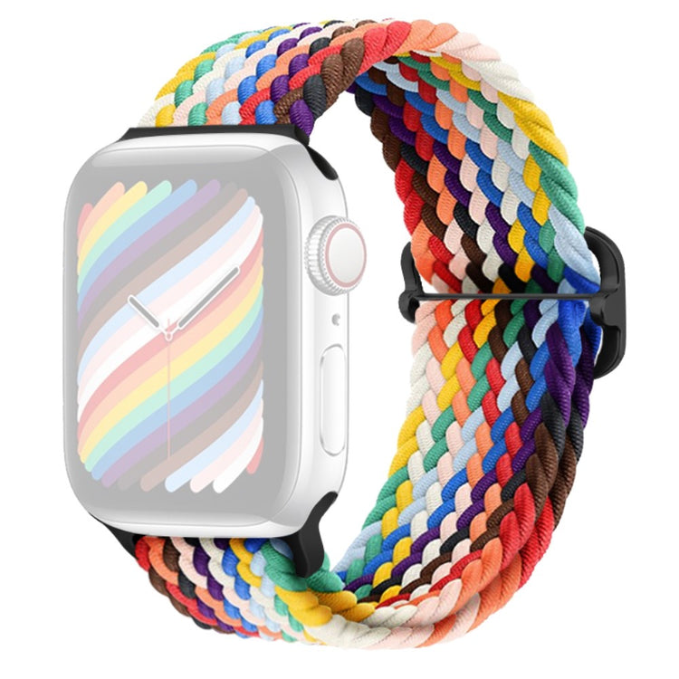 Apple Watch Series 9 8 7 41mm / 6 5 4 SE (2022) SE (2023) SE 40mm / 3 2 1 38mm Watch band Braided Nylon Strap - Rainbow#serie_8