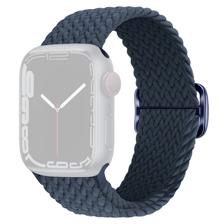 Apple Watch Series 9 8 7 41mm / 6 5 4 SE (2022) SE (2023) SE 40mm / 3 2 1 38mm Watch band Braided Nylon Strap - Dark Blue#serie_19