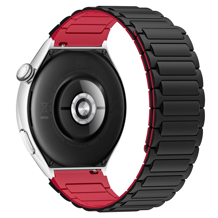 Silicone Watch band Huawei Watch 4 / 4 Pro / GT 4 46mm Magnetic Wrist Strap - Black / Red#serie_2