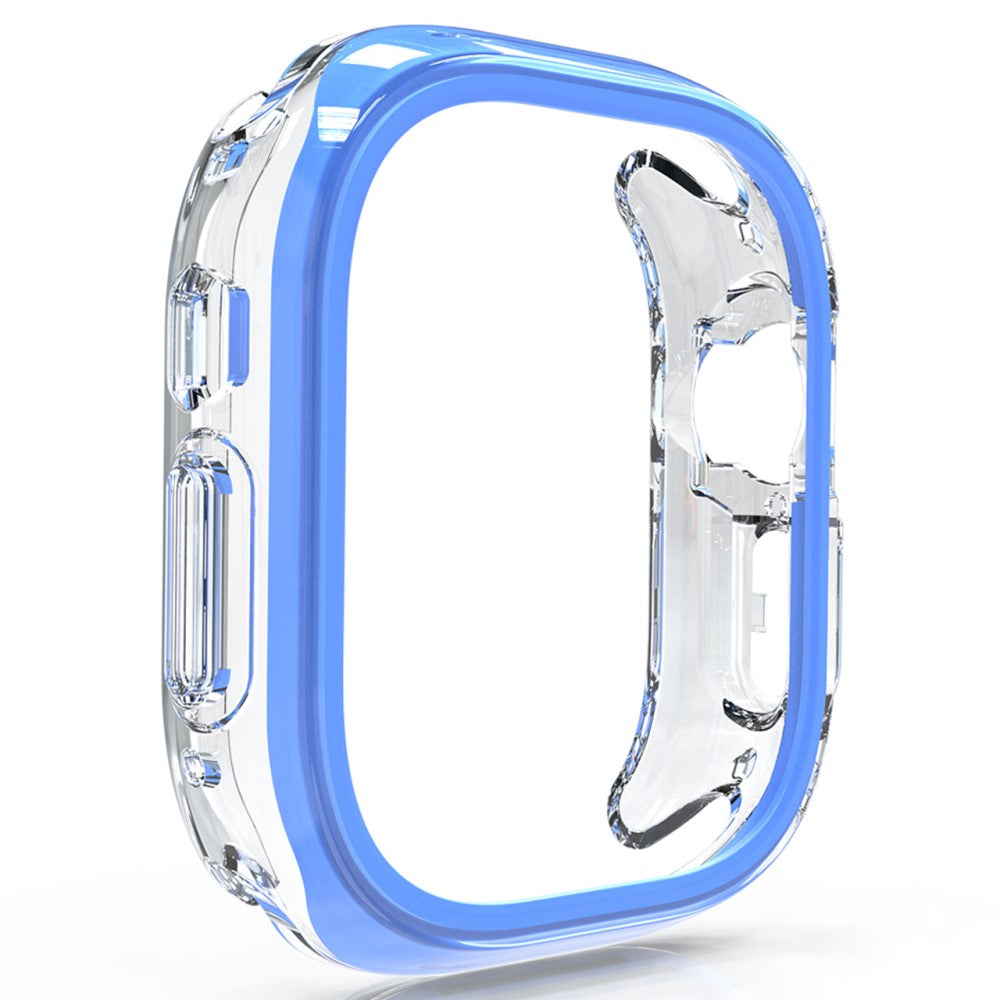 Apple Watch 7 / 8 / 9 41mm Hollow-Out Bump Resistant+Flexible Protection Cover Watch Frame Case - Blue#serie_6