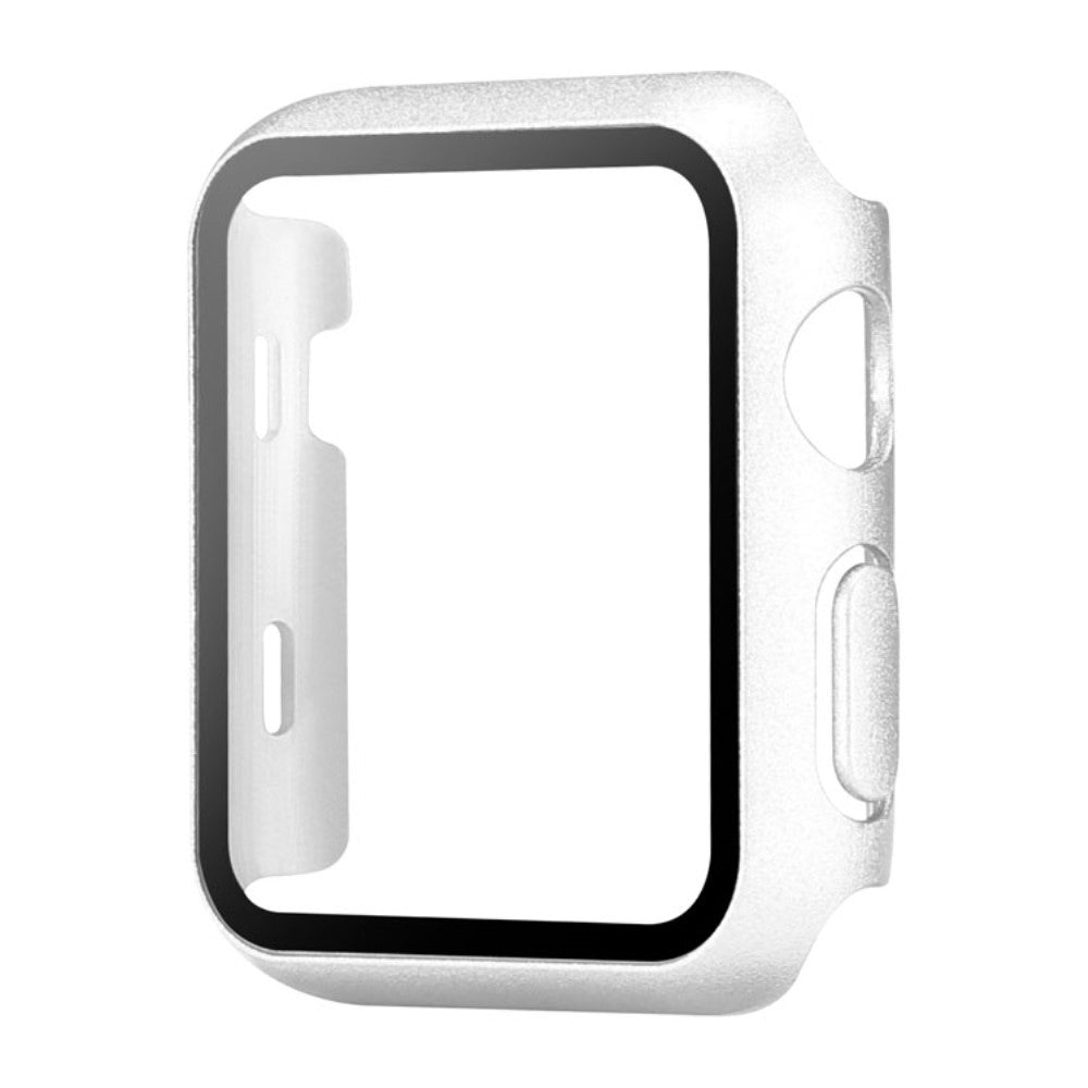 Apple Watch Series 10 42mm Watch Case Protective Hard Bump Resistant Cover with Tempered Glass Film - Silver#serie_3