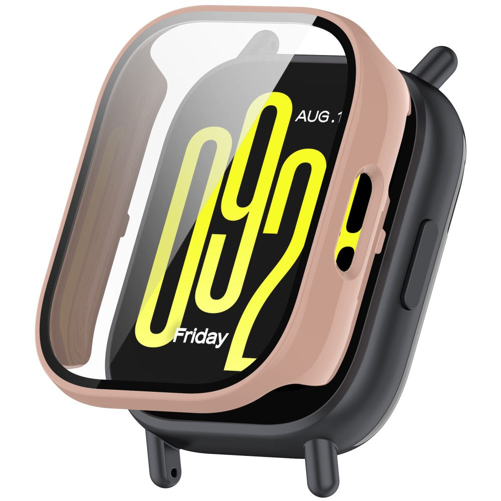 Xiaomi Redmi Watch 5 Active Watch Case Protective Hard Bump Resistant Cover with Tempered Glass Film - Pink#serie_1