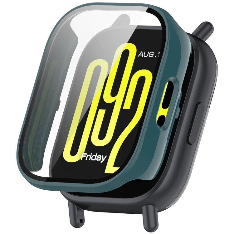 Xiaomi Redmi Watch 5 Active Watch Case Protective Hard Bump Resistant Cover with Tempered Glass Film - Green#serie_4