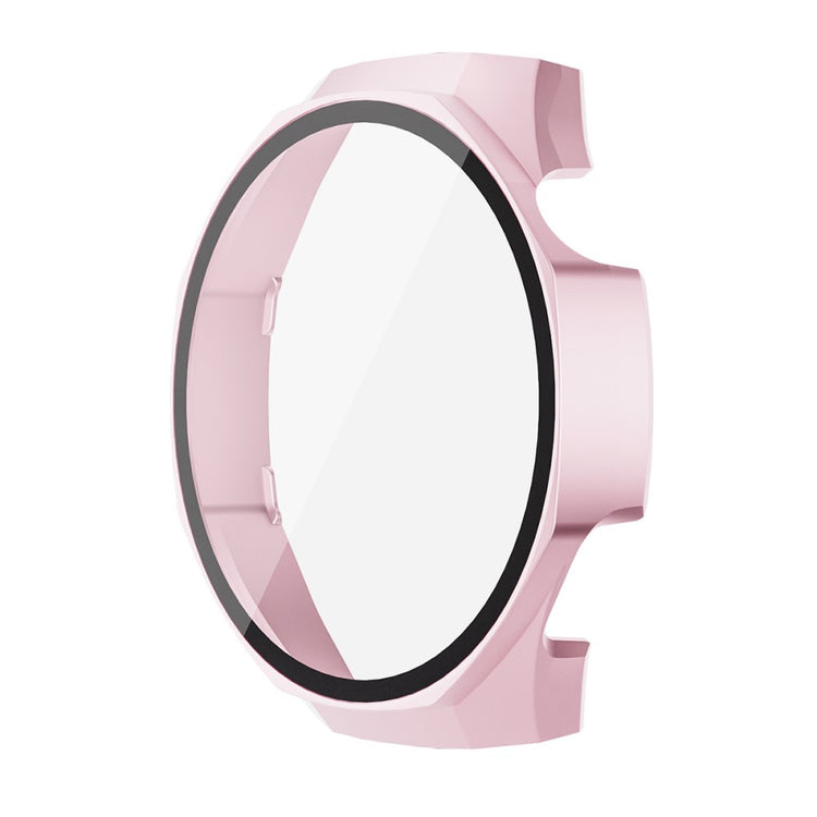 Huawei Watch GT 5 Pro 46mm ENKAY Hat-Prince 2-in-1 Rubberized Hard PC Frame with 9H Tempered Glass Screen Protector - Pink#serie_2