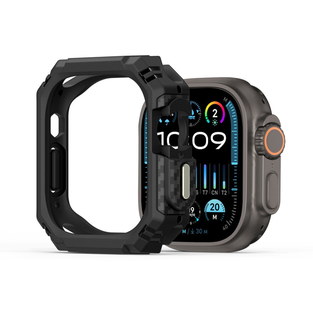 Apple Watch Ultra 2 49mm / Apple Watch Ultra 49mm DUX DUCIS Damo Series Watch Case PC+TPU Drop-proof Watch Protective Cover - Black#serie_1