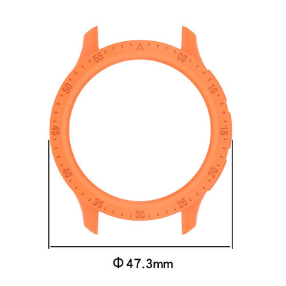 Garmin Venu 3 Flexible Case Cover Scratch Resistant Quick Release Watch Bumper Case with Dial Plate - Orange#serie_1