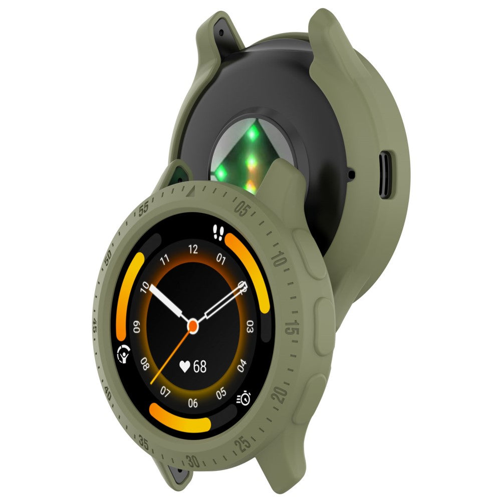 Fleksibel Silikone Bumper passer til Garmin Venu 3S - Grøn#serie_2