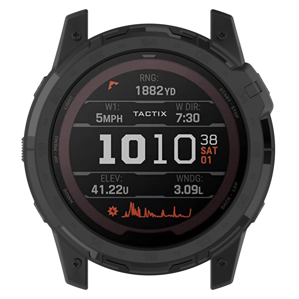 Beskyttende Silikone Bumper passer til Garmin Tactix 7 - Sort#serie_1