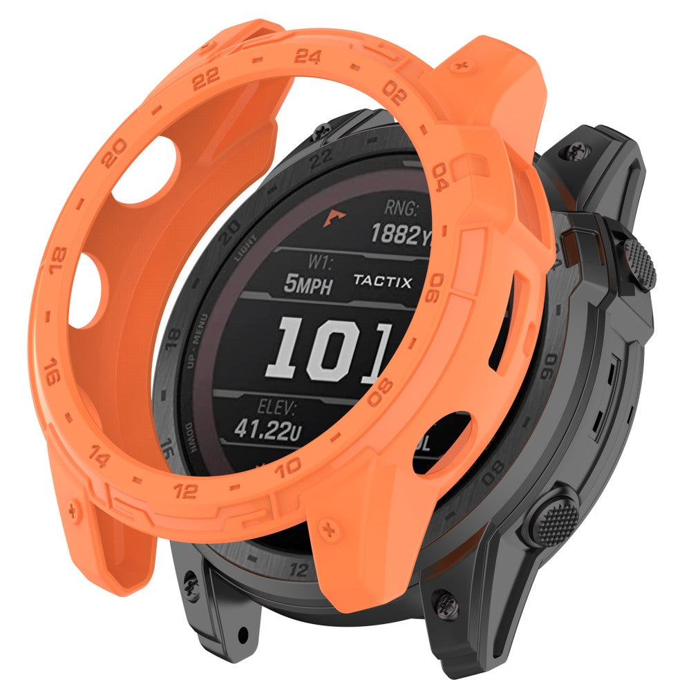 Beskyttende Silikone Bumper passer til Garmin Tactix 7 - Orange#serie_2