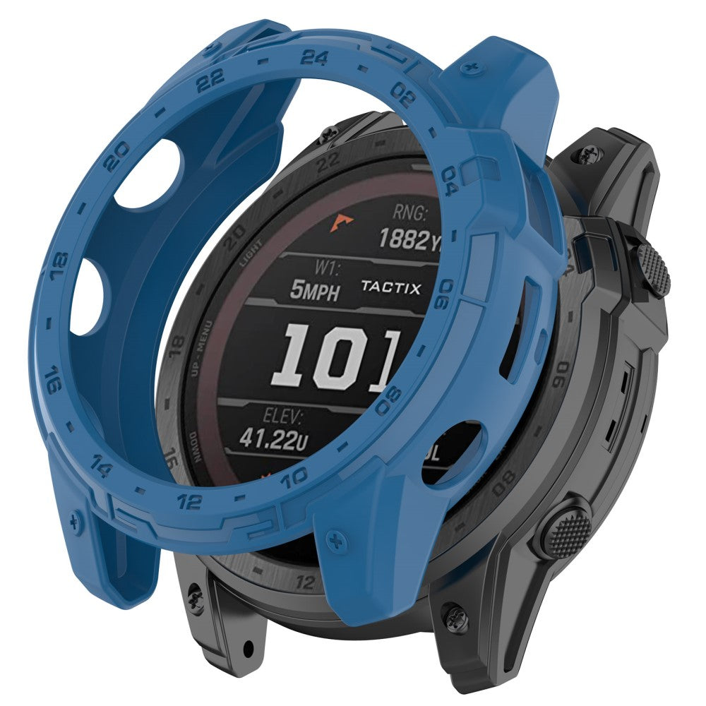 Beskyttende Silikone Bumper passer til Garmin Tactix 7 - Blå#serie_5