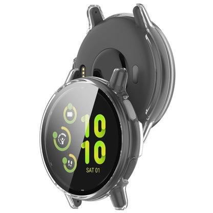 Rigtigt Fint Cover med Skærmbeskytter i Silikone og Glas passer til Garmin Vivoactive 5 - Gennemsigtig#serie_5