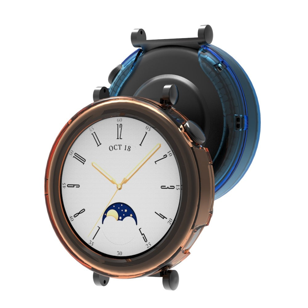 Gennemsigtig Silikone Bumper passer til Huawei Watch GT 4 41mm - Blå#serie_3