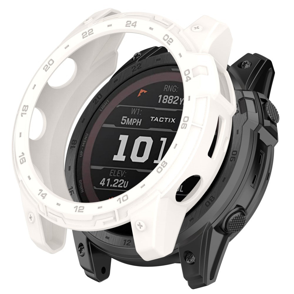 Fleksibel Silikone Bumper passer til Garmin Tactix 7 - Hvid#serie_6